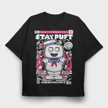 Stay Puft Marshmallowman, Tricou Oversize Barbati (Unisex)