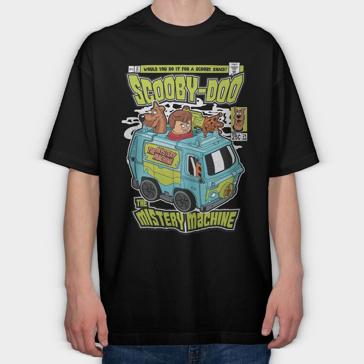 The Mistery Machine, Tricou Oversize Barbati (Unisex)
