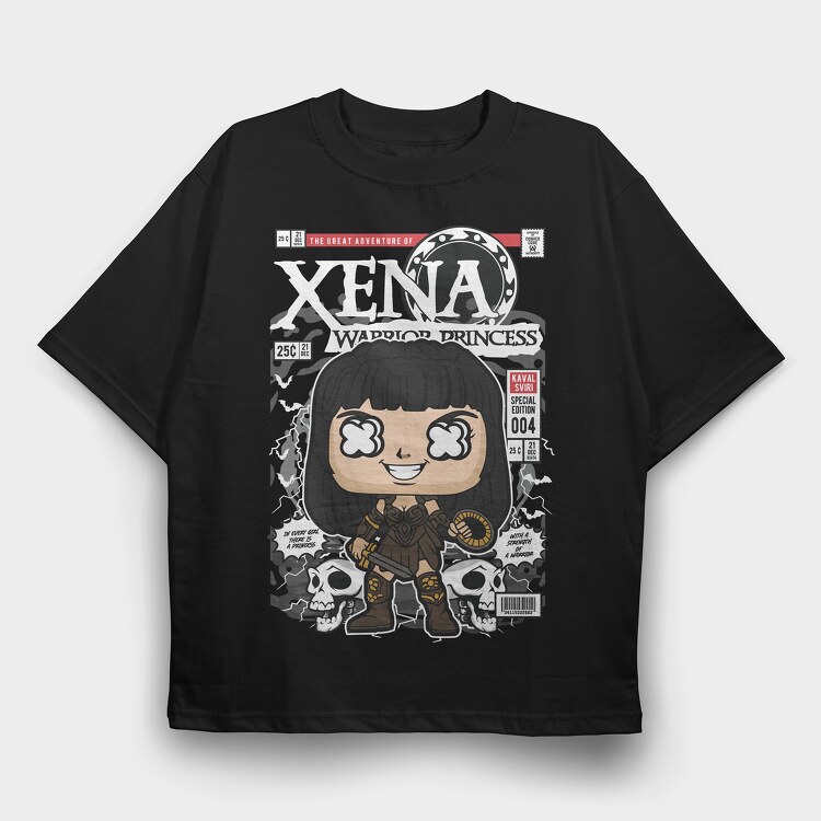 Xena, Tricou Oversize Barbati (Unisex)