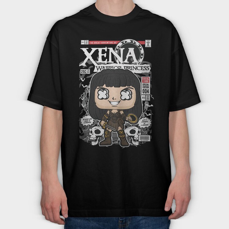 Xena, Tricou Oversize Barbati (Unisex)
