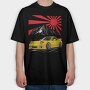 Rx7 Red Sun, Tricou Oversize Barbati (Unisex)