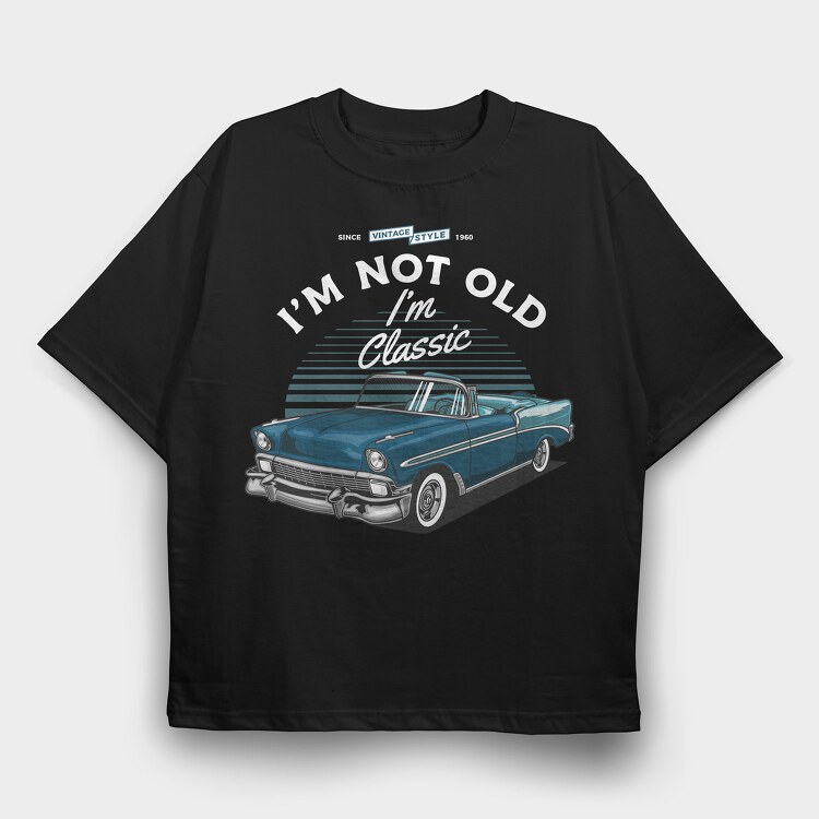 1956 chevy bel air convertible 2, Tricou Oversize Barbati (Unisex)