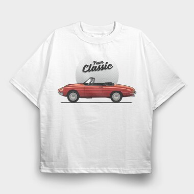 Alfa Romeo Duetto 1966, Tricou Oversize Barbati (Unisex)