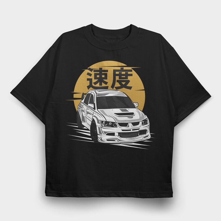Evo Japan, Tricou Oversize Barbati (Unisex)
