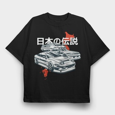 Jdm Cars, Tricou Oversize Barbati (Unisex)