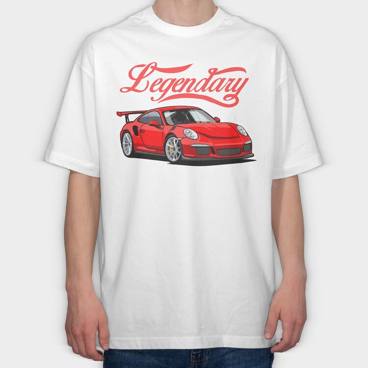 Legendary Porsche, Tricou Oversize Barbati (Unisex)