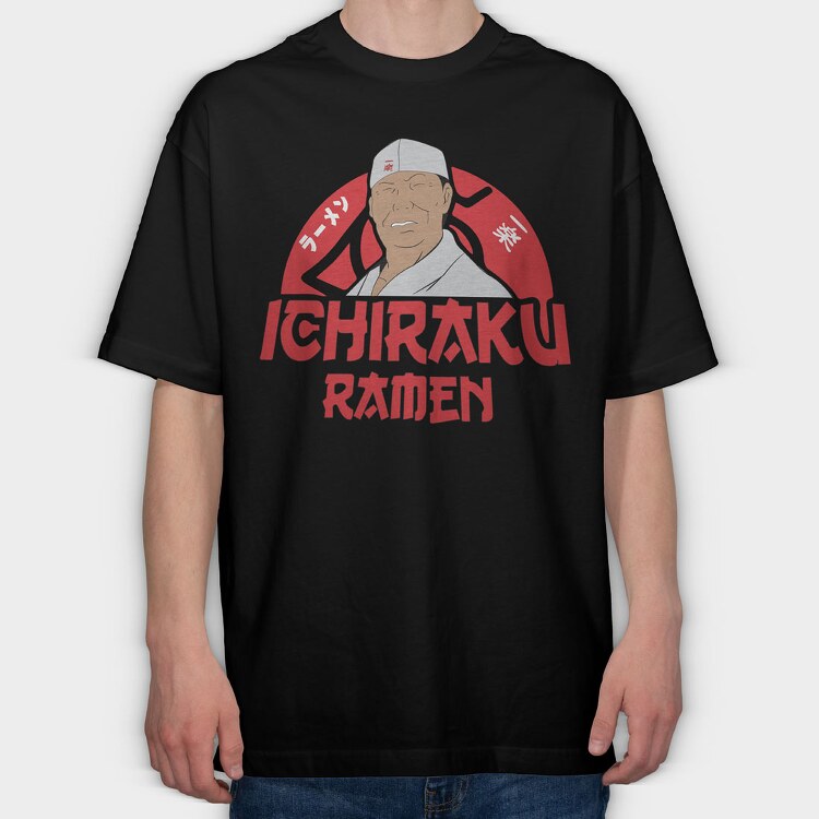 Ichiraku Ramen, Tricou Oversize Barbati (Unisex)