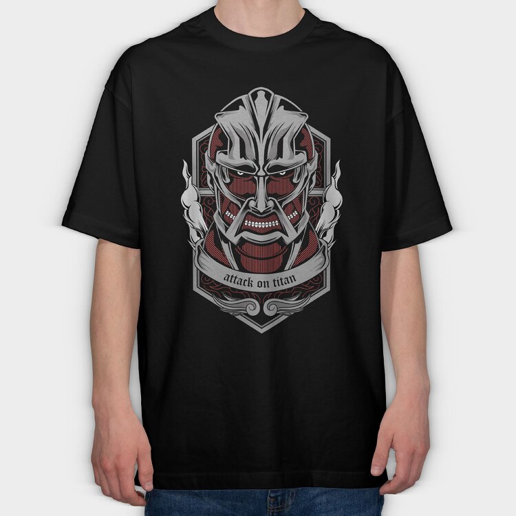 Attack on Titan 3, Tricou Oversize Barbati (Unisex)