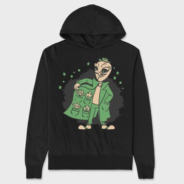 Mushroom Alien 2, Hanorac Oversize Barbati (Unisex)