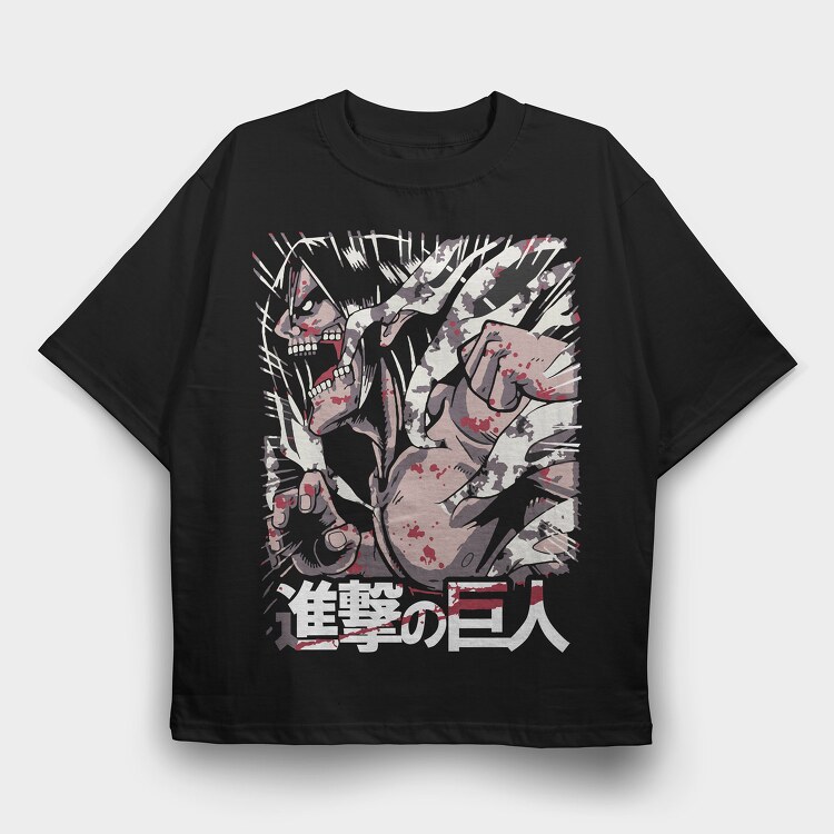 Attack on Titan 48, Tricou Oversize Barbati (Unisex)