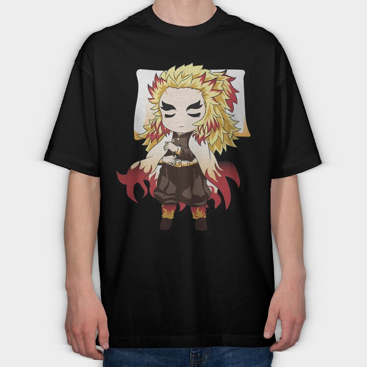 Demon Slayer Pillow 2, Tricou Oversize Barbati (Unisex)