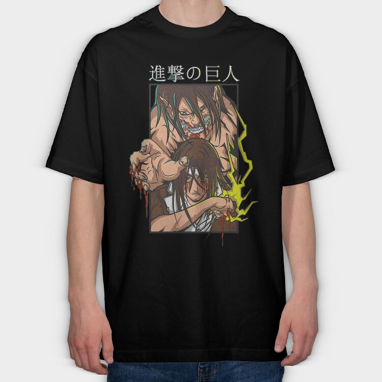 Attack on Titan 8, Tricou Oversize Barbati (Unisex)