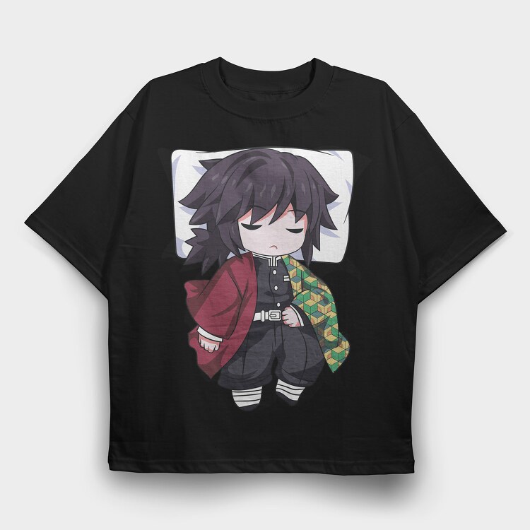 Demon Slayer Pillow 5, Tricou Oversize Barbati (Unisex)