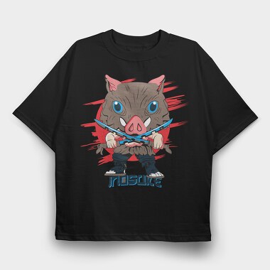 Funko Anime Inosuke Hashibira, Tricou Oversize Barbati (Unisex)