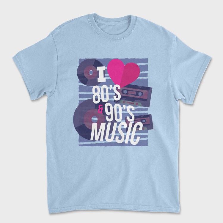 80 S and 90 S Music, Tricou Barbati (Unisex)