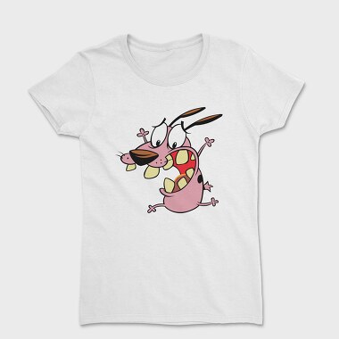 Cartoon Retro Courage the Cowardly Dog 3, Tricou Femei