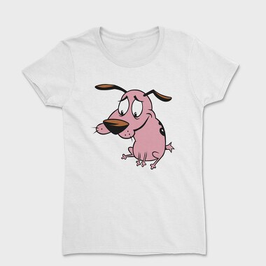 Cartoon Retro Courage the Cowardly Dog 4, Tricou Femei