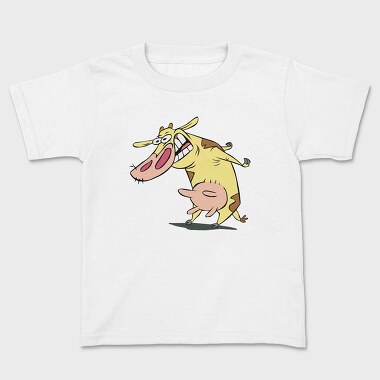 Cartoon Retro Cow and Chicken 1, Tricou Copii