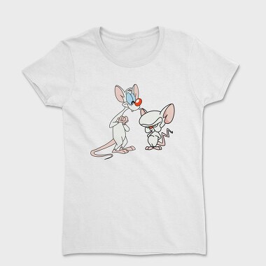 Cartoon Retro Pinky and Cerebro 3, Tricou Femei