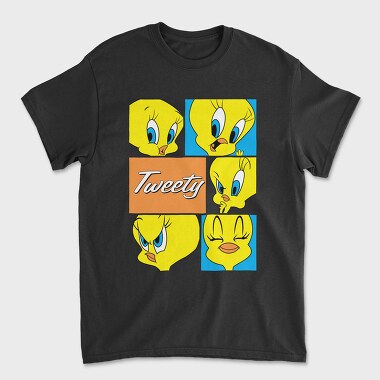 Cartoon Retro Tweety 1, Tricou Barbati (Unisex)