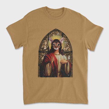 Cat Jesus, Tricou Barbati (Unisex)