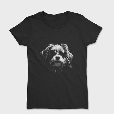 Dogs Unglasses Monochrome, Tricou Femei