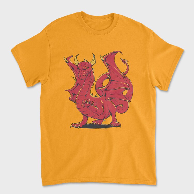 Dragon Red, Tricou Barbati (Unisex)