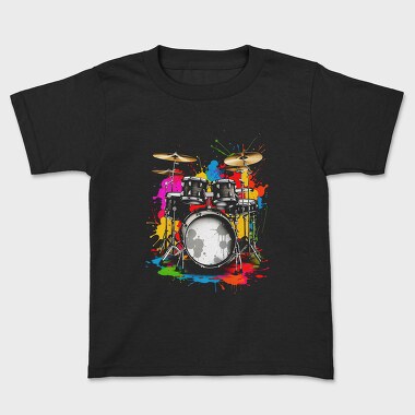 Drummer Set Colorful, Tricou Copii