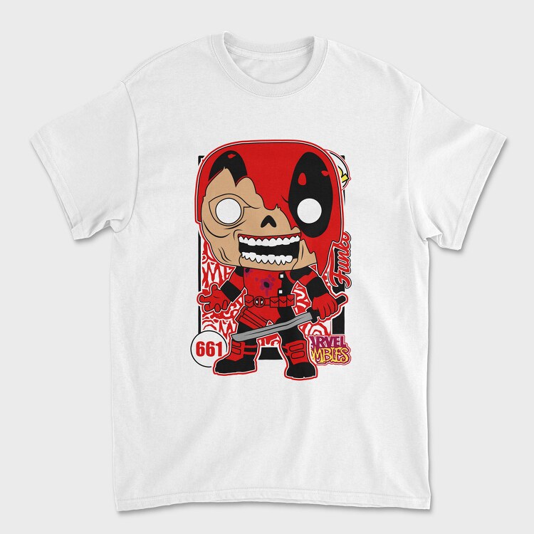 Funko Marvel Zombies deadpool, Tricou Barbati (Unisex)