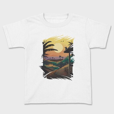 Hawaiian Landscape, Tricou Copii