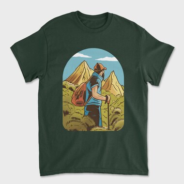 Hiking Man, Tricou Barbati (Unisex)