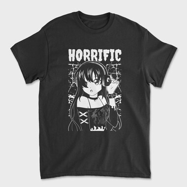 Horrific Dark Anime Girl, Tricou Barbati (Unisex)