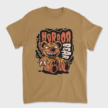 Horror Bear, Tricou Barbati (Unisex)