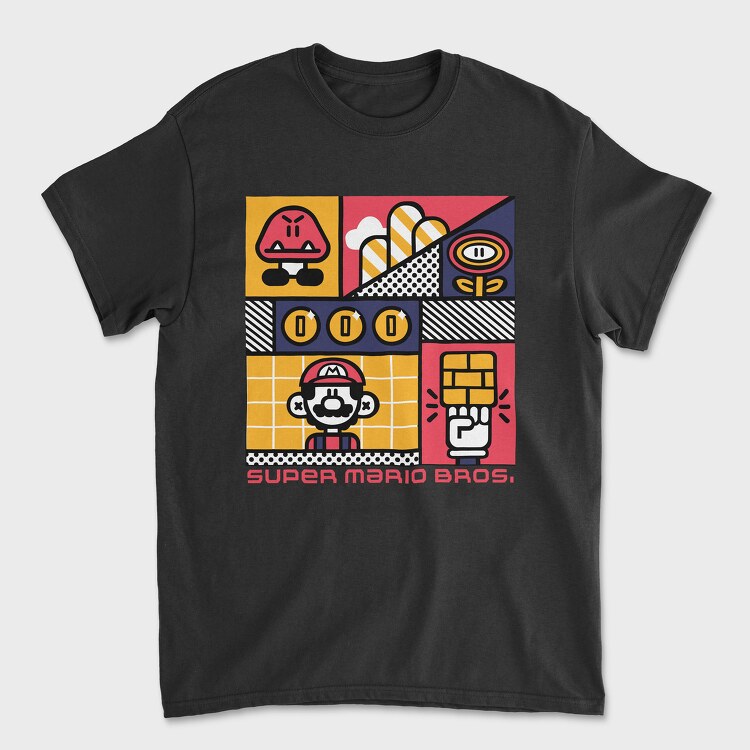 Mario Bros 2, Tricou Barbati (Unisex)