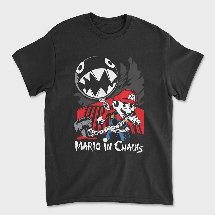 Mario In Chains, Tricou Barbati (Unisex)