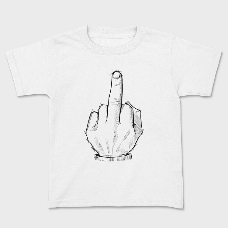 Middle Finger Sketch, Tricou Copii