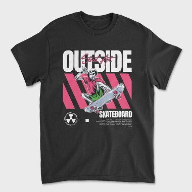 Outside Skateboard 1, Tricou Barbati (Unisex)