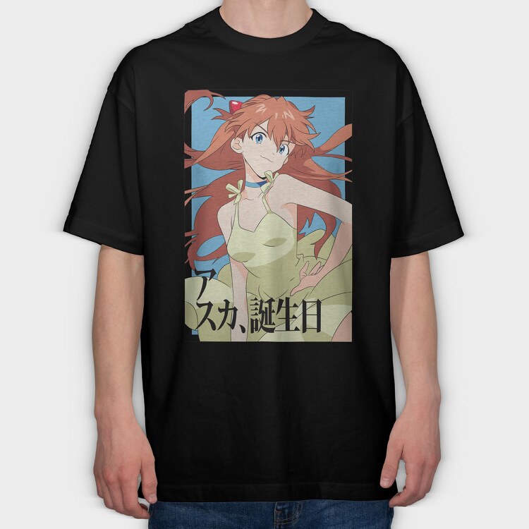 Neon Genesis Evangelion 5, Tricou Oversize Barbati (Unisex)