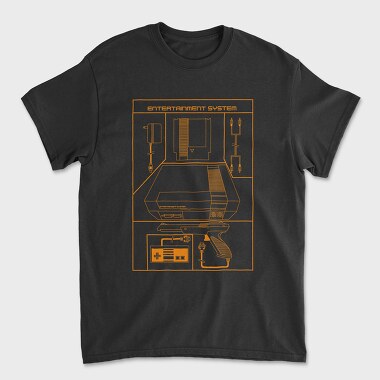 Retro Gaming Entertainment System, Tricou Barbati (Unisex)