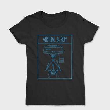 Retro Gaming Virtual And Boy, Tricou Femei