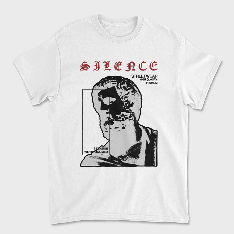 Silence 1, Tricou Barbati (Unisex)