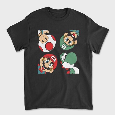 Super Mario 1, Tricou Barbati (Unisex)