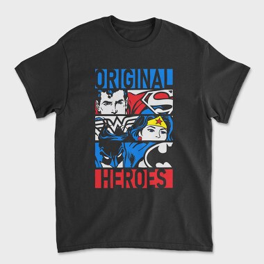 Superman Wonder Women Batman, Tricou Barbati (Unisex)