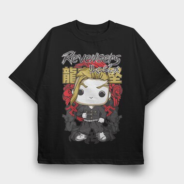 Funko Anime Tokyo Revengers Draken, Tricou Oversize Barbati (Unisex)