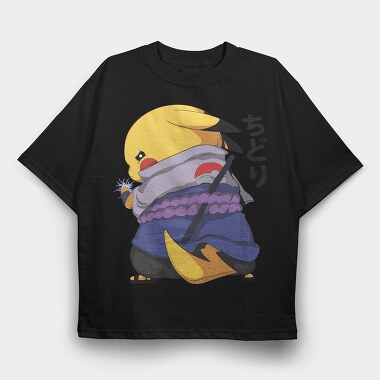 Pikachu Samurai, Tricou Oversize Barbati (Unisex)