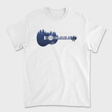 Ukulele Landscape, Tricou Barbati (Unisex)