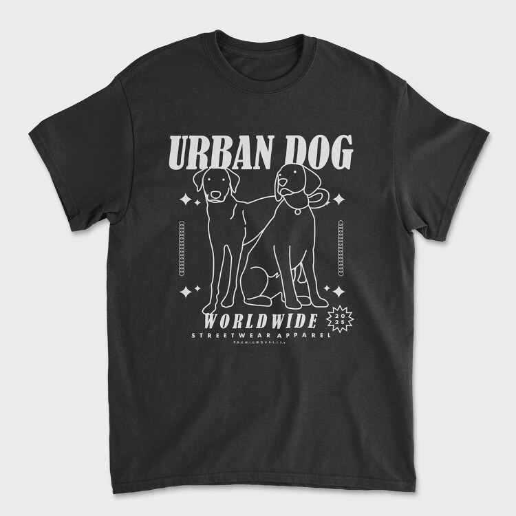 Urban Dog 1, Tricou Barbati (Unisex)