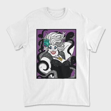 Villanas Disney Ursula C, Tricou Barbati (Unisex)