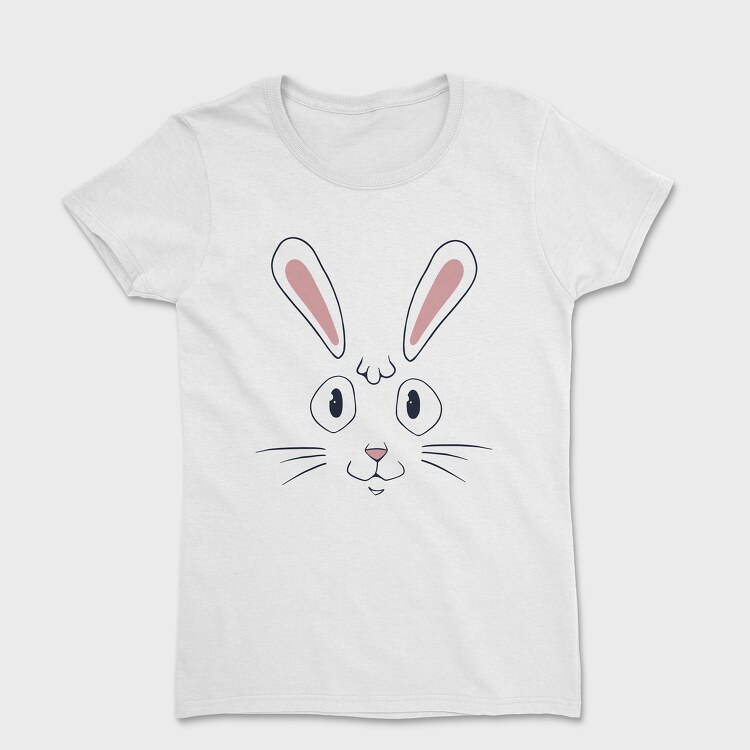 Easter Rabbit Face, Tricou Femei