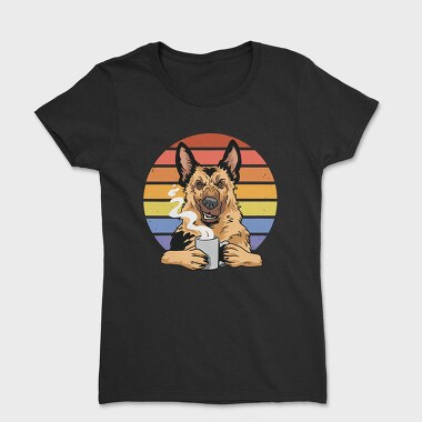 Angry German Shepherd Coffee, Tricou Femei